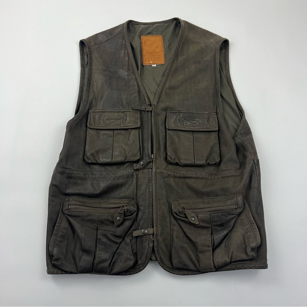 America Leather Vest Vintage
